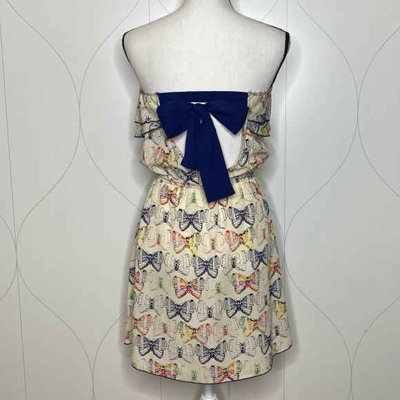 Ocean Drive strapless ruffle butterfly dress Small - Picture 2 of 7
